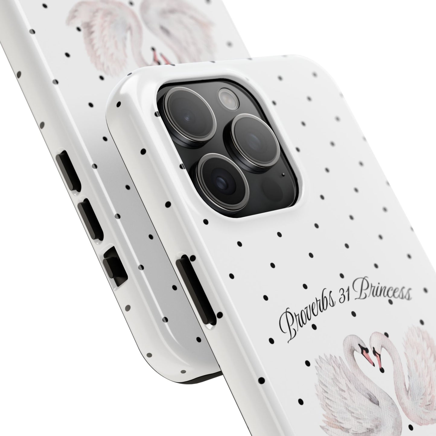 White Polka Dot Swan