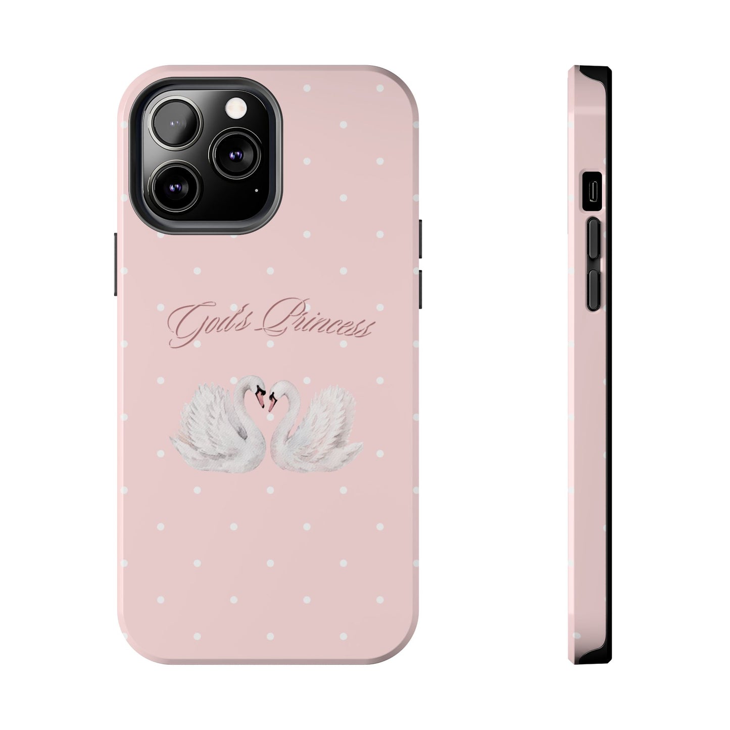 God's Princess Pink Swan Tough Phone Case