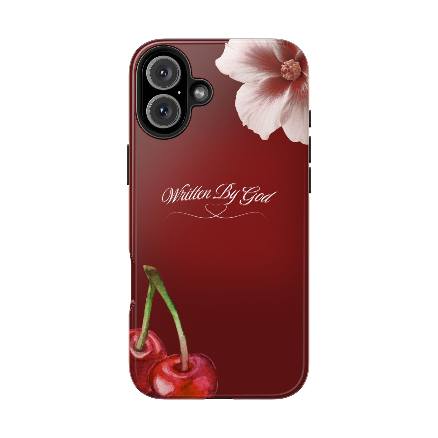 Burgundy Written by God case