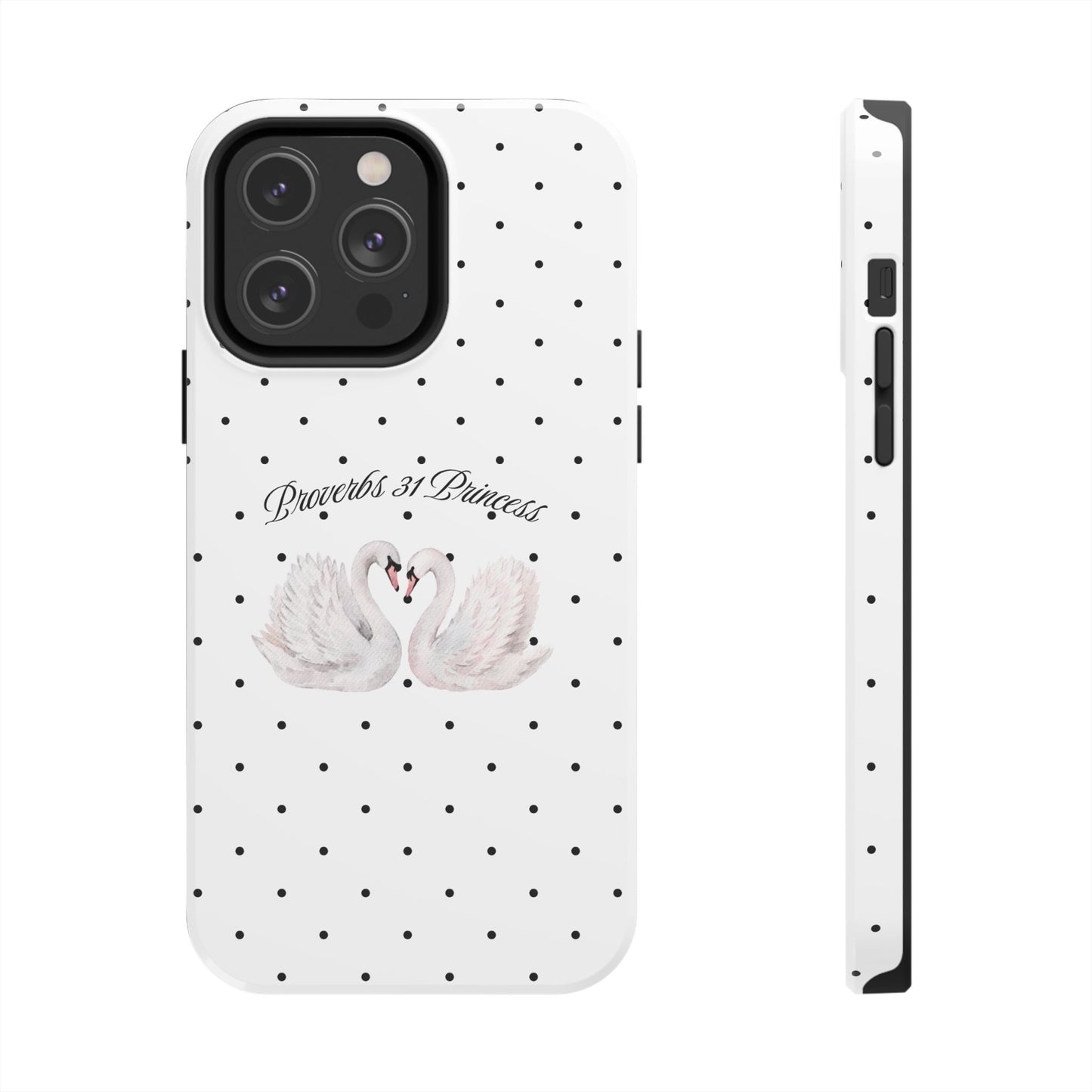 White Polka Dot Swan