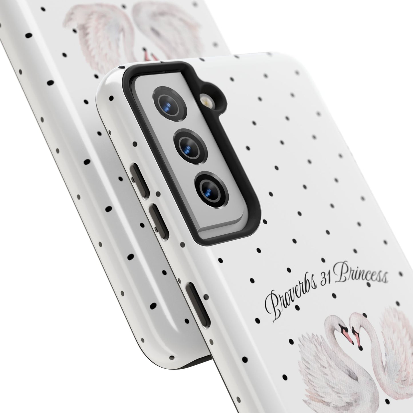 White Polka Dot Swan