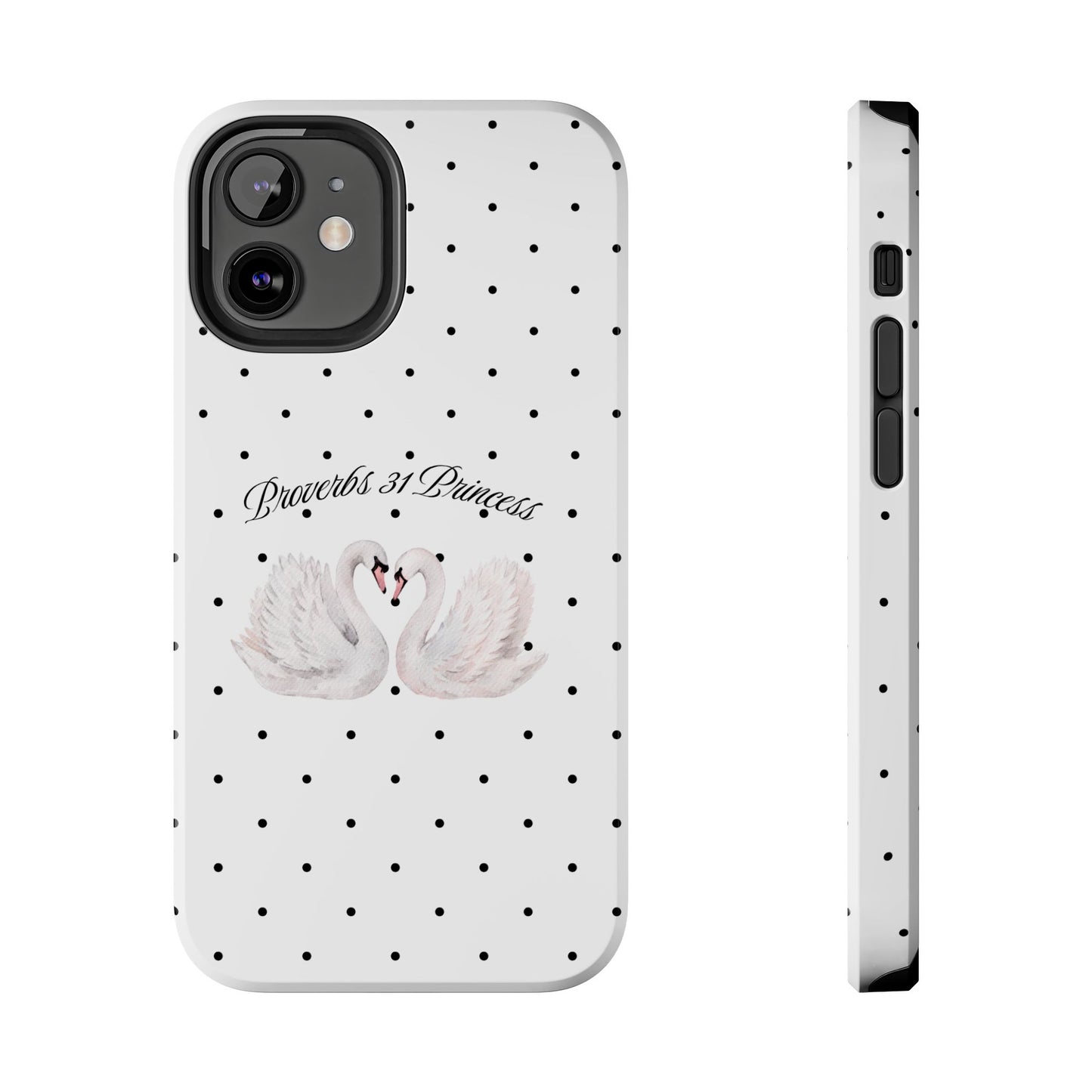 White Polka Dot Swan