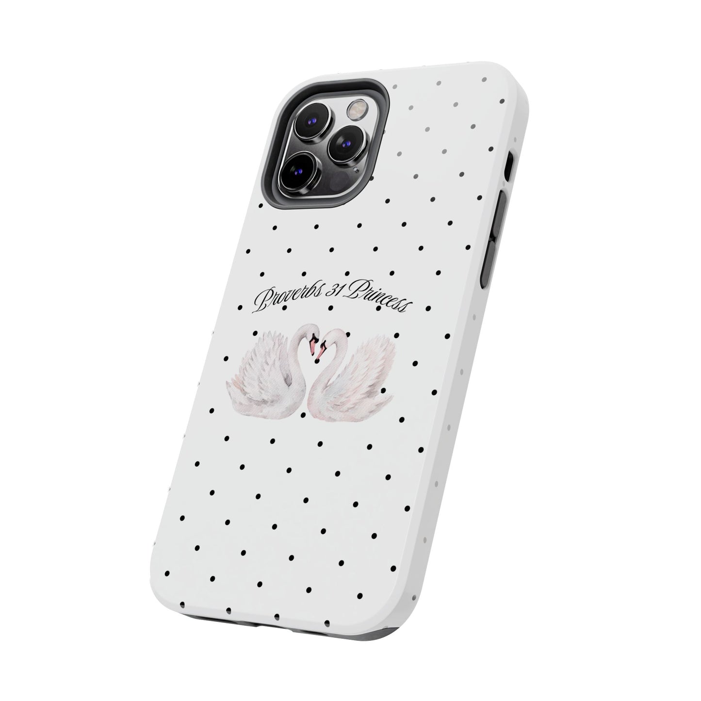 White Polka Dot Swan