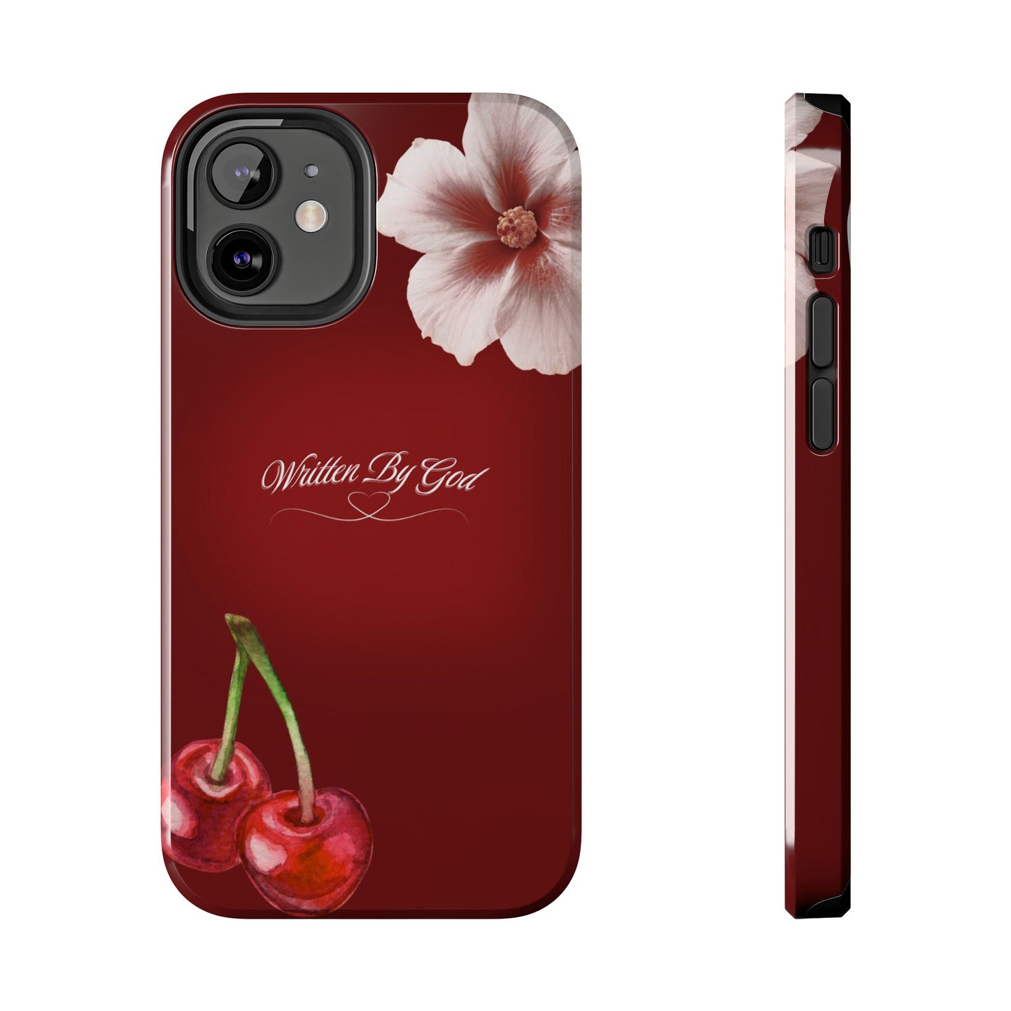 Burgundy Written by God case