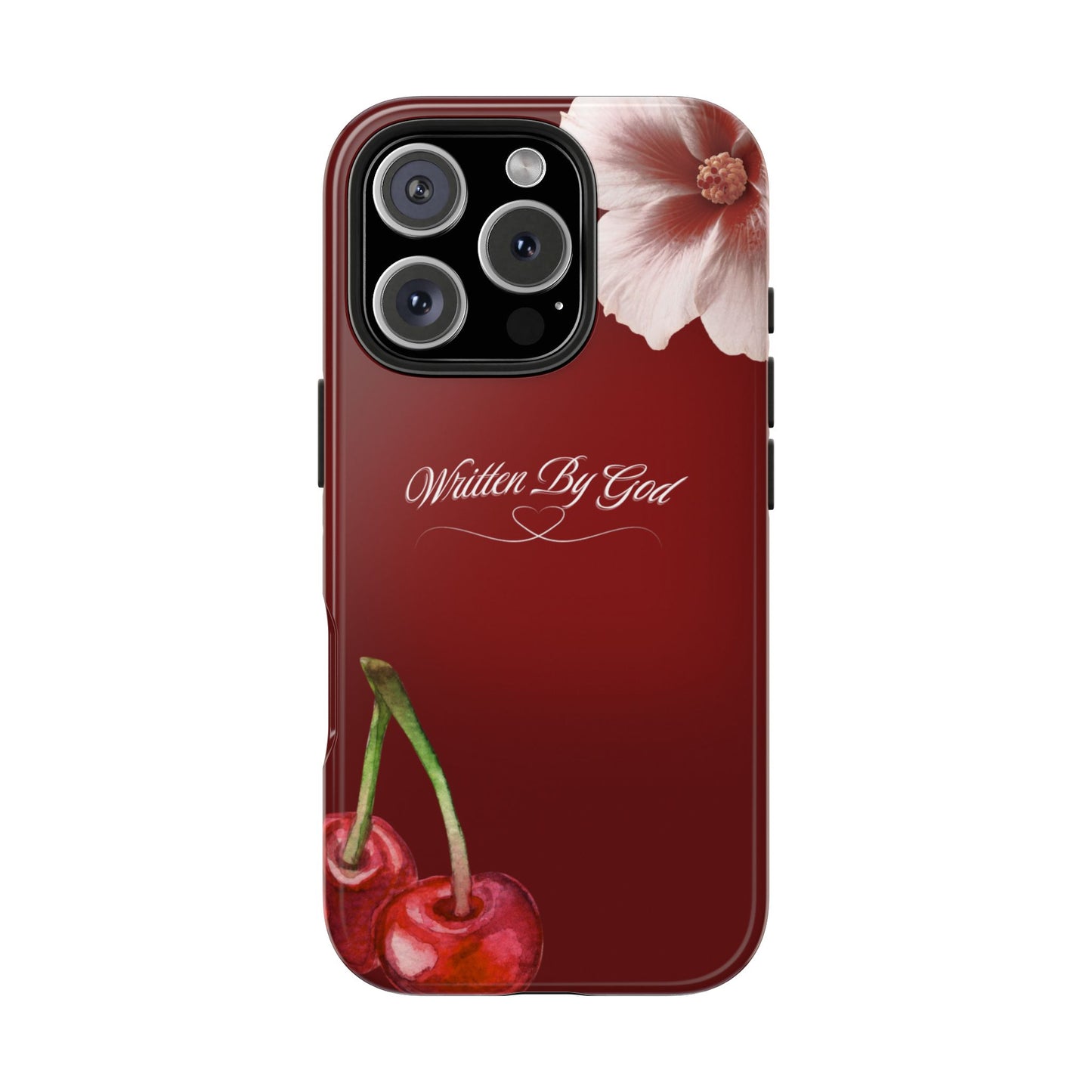 Burgundy Written by God case