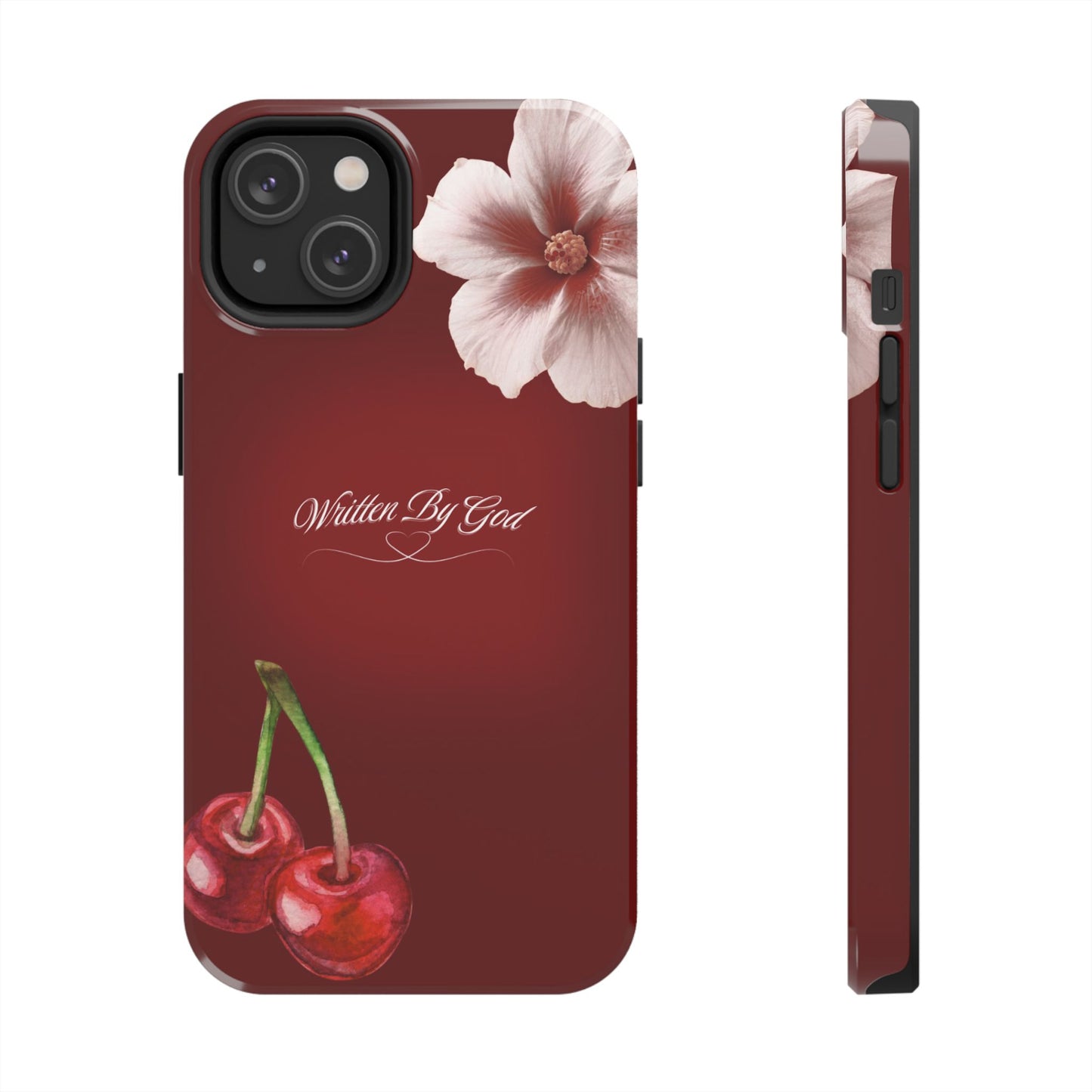 Burgundy Written by God case