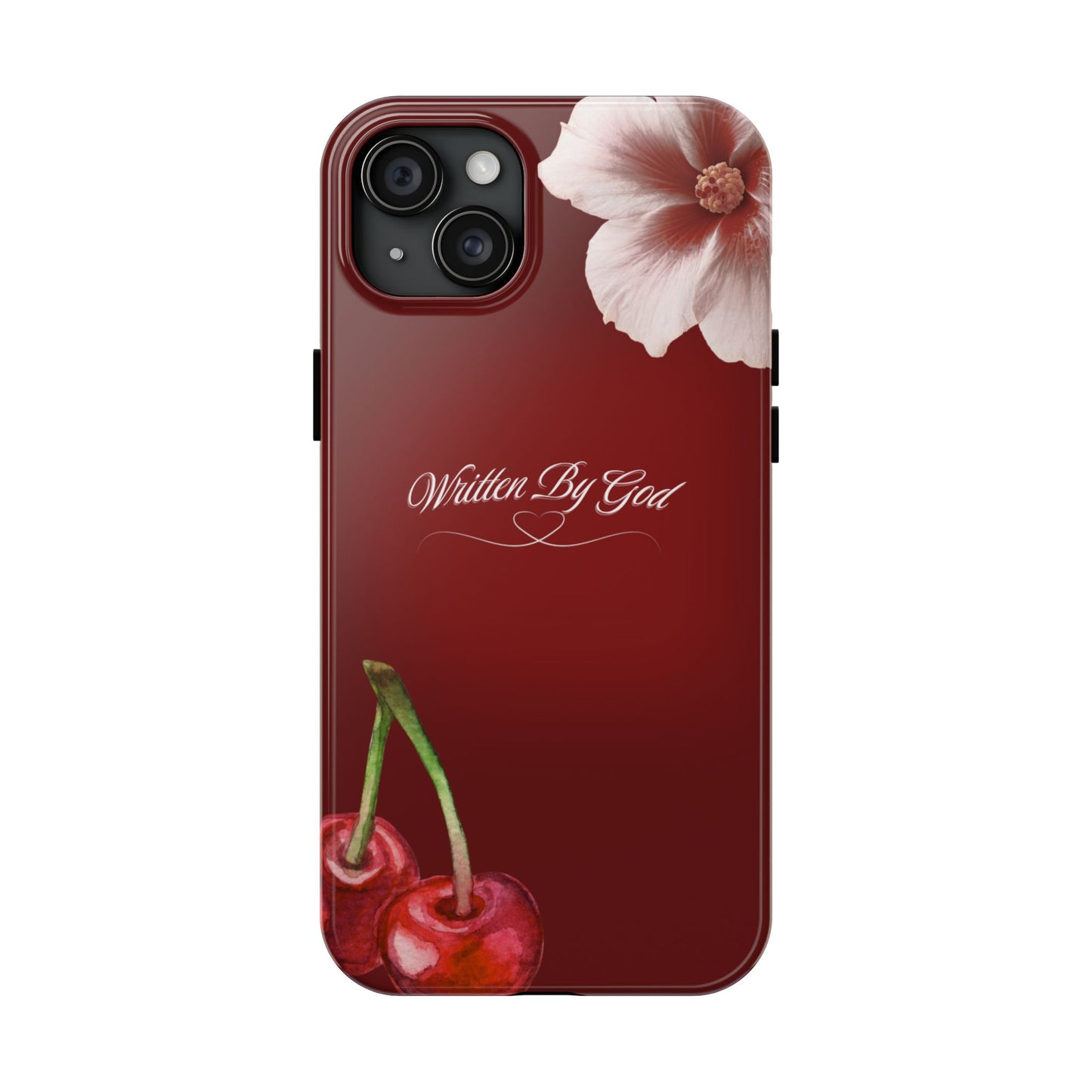 Burgundy Written by God case