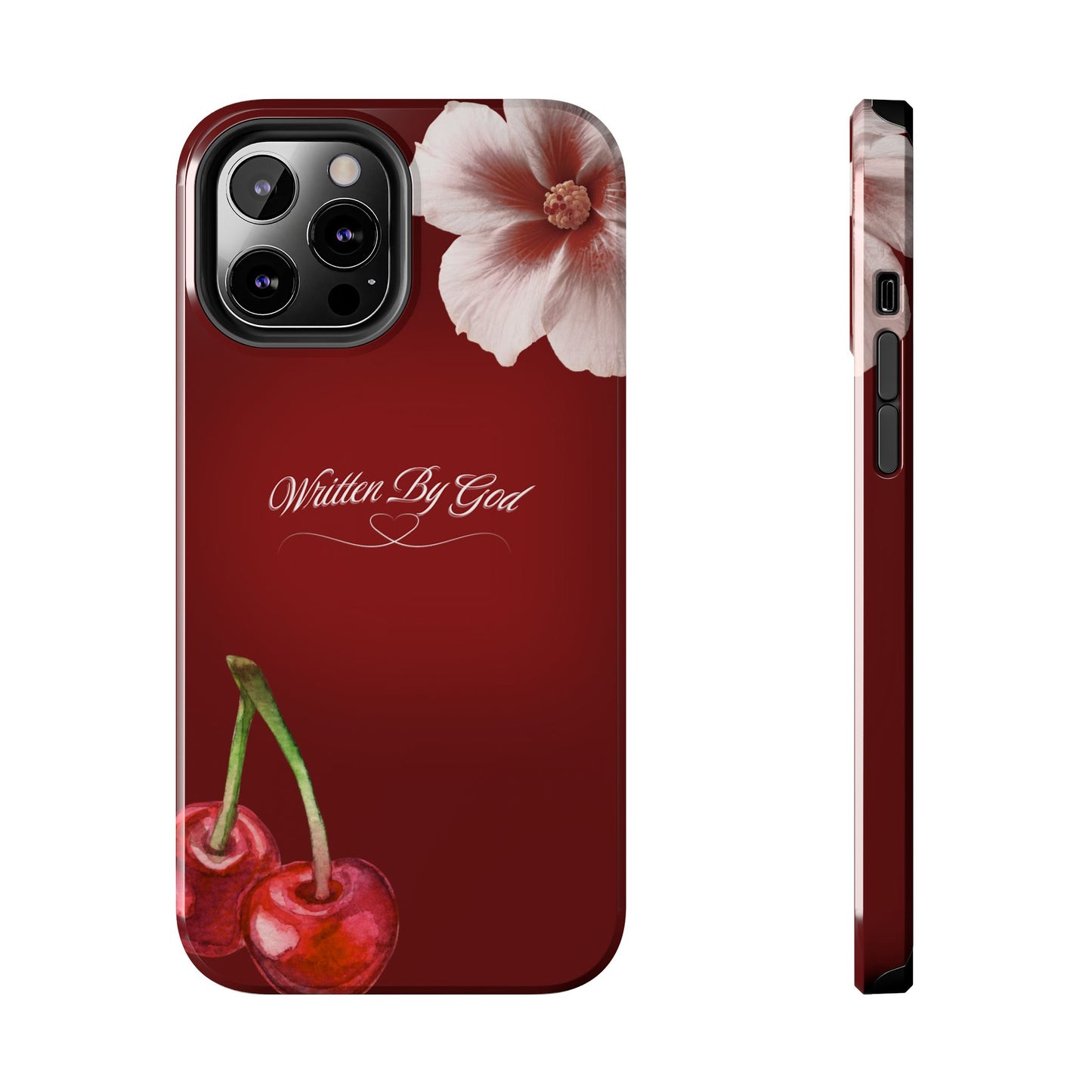 Burgundy Written by God case