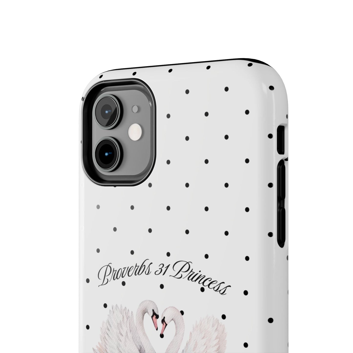 White Polka Dot Swan
