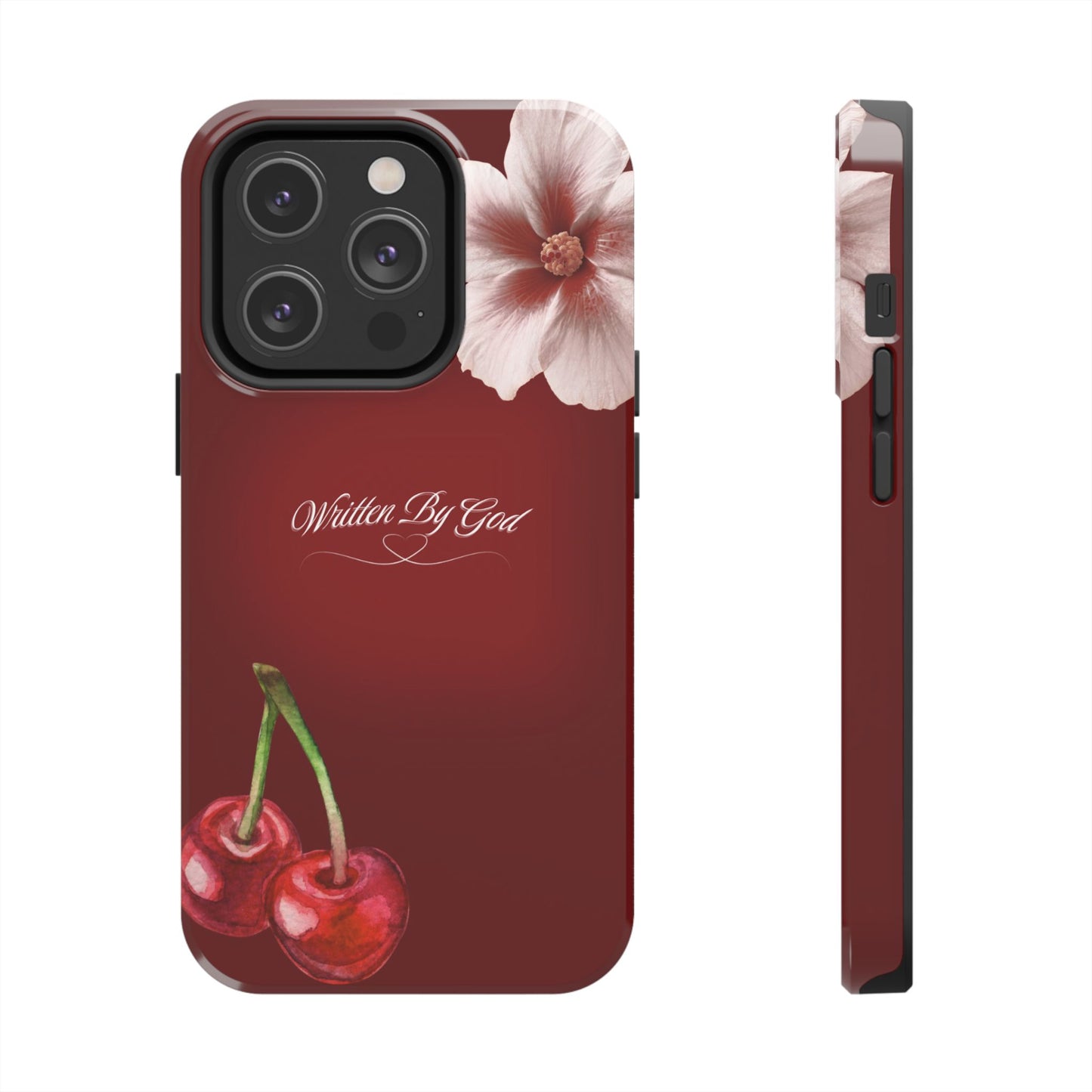 Burgundy Written by God case
