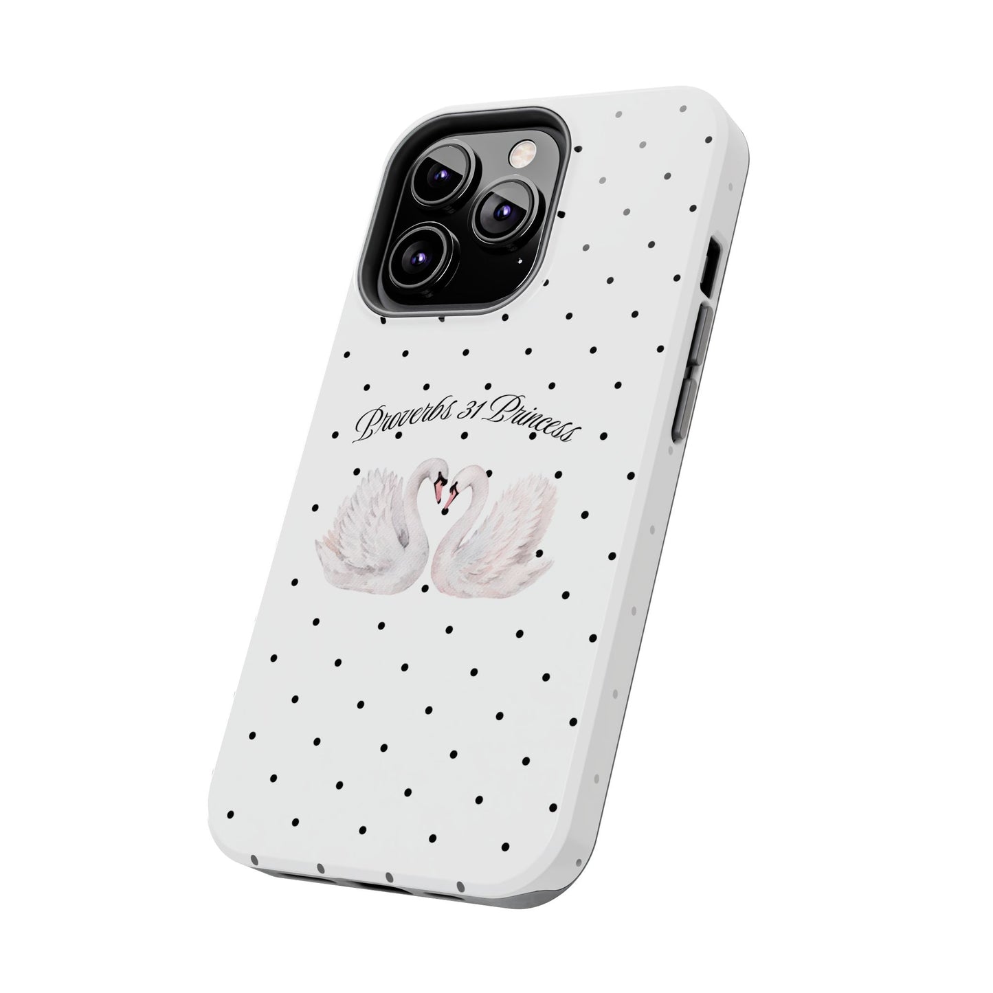 White Polka Dot Swan