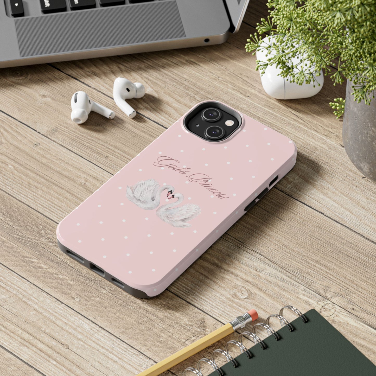 God's Princess Pink Swan Tough Phone Case