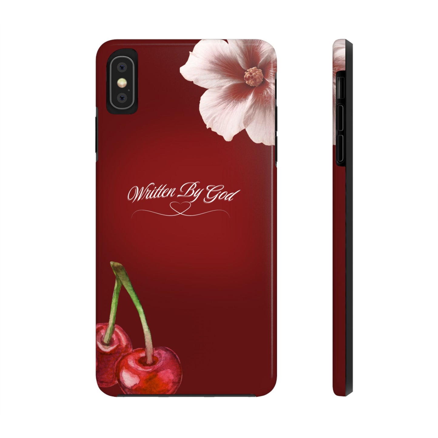 Burgundy Written by God case