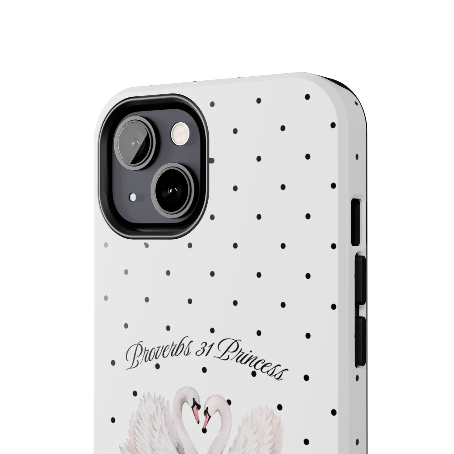 White Polka Dot Swan