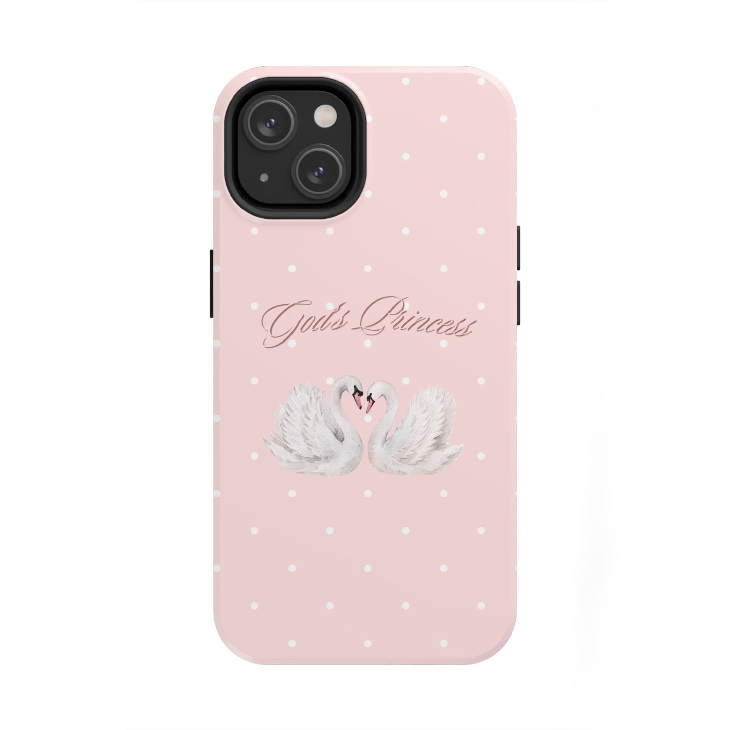 God's Princess Pink Swan Tough Phone Case