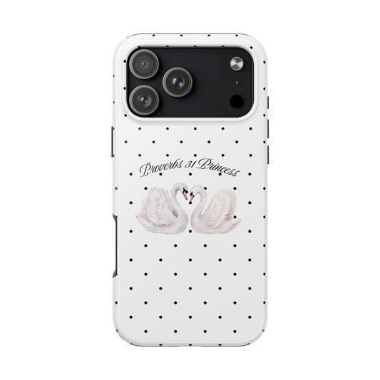 White Polka Dot Swan