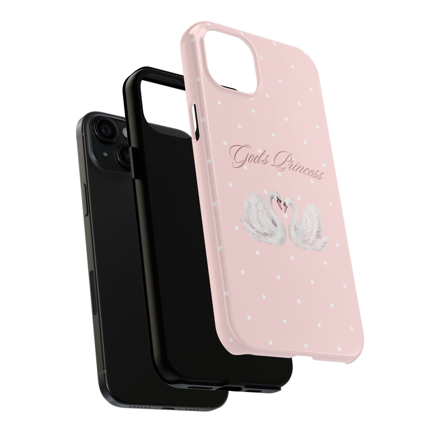 God's Princess Pink Swan Tough Phone Case