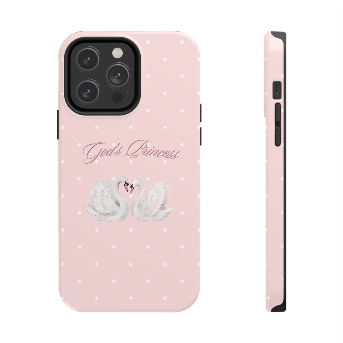 God's Princess Pink Swan Tough Phone Case
