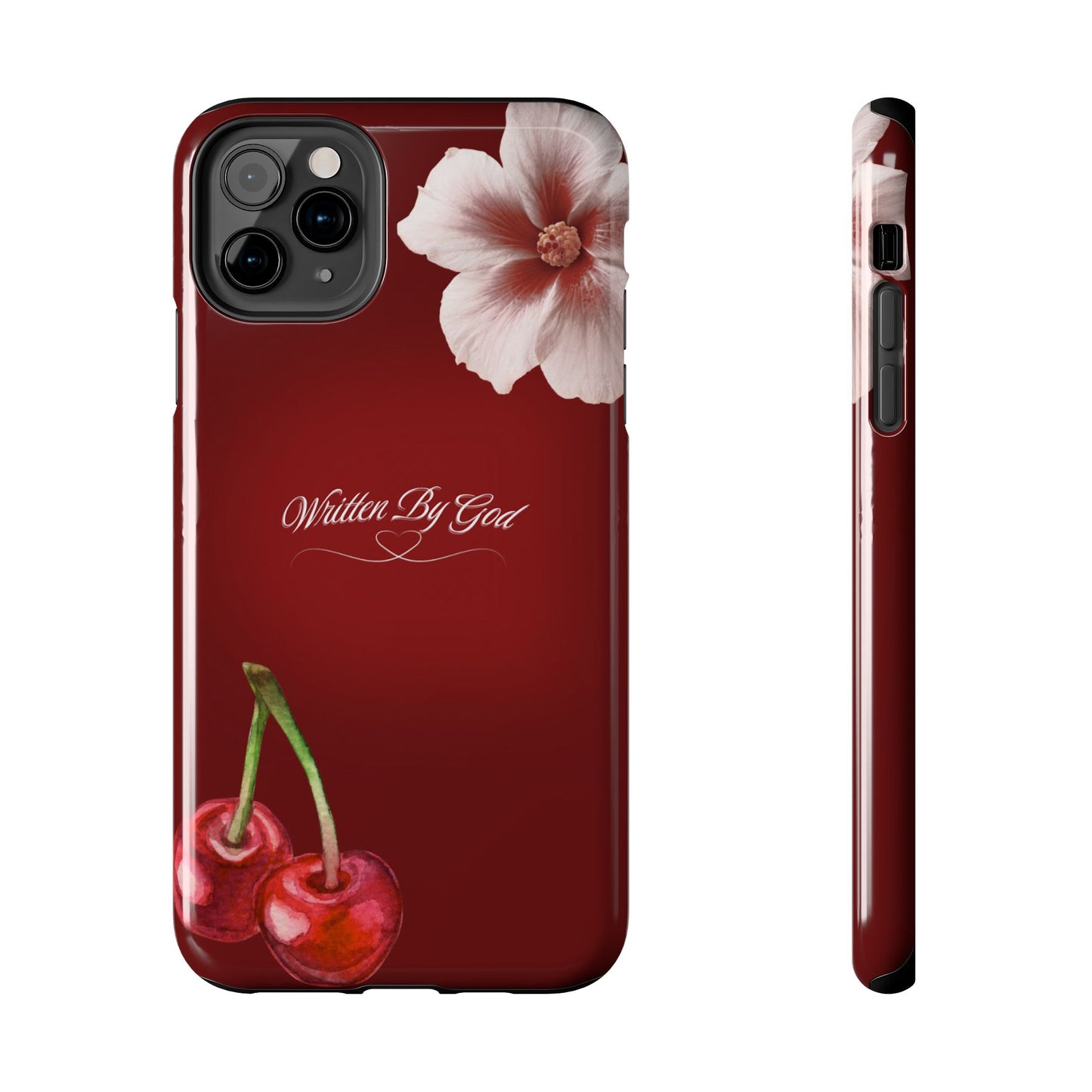 Burgundy Written by God case