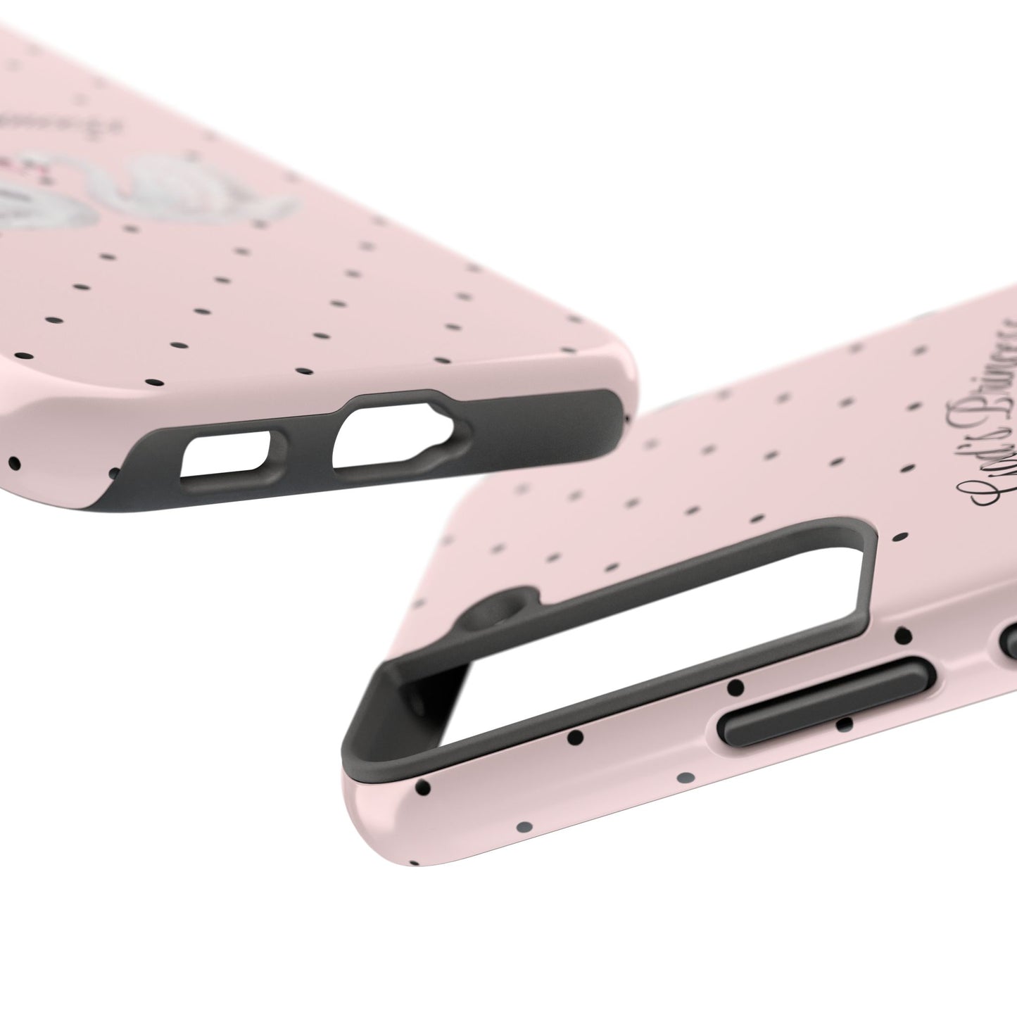 Pink / Black God's Princess Pink Swan Case