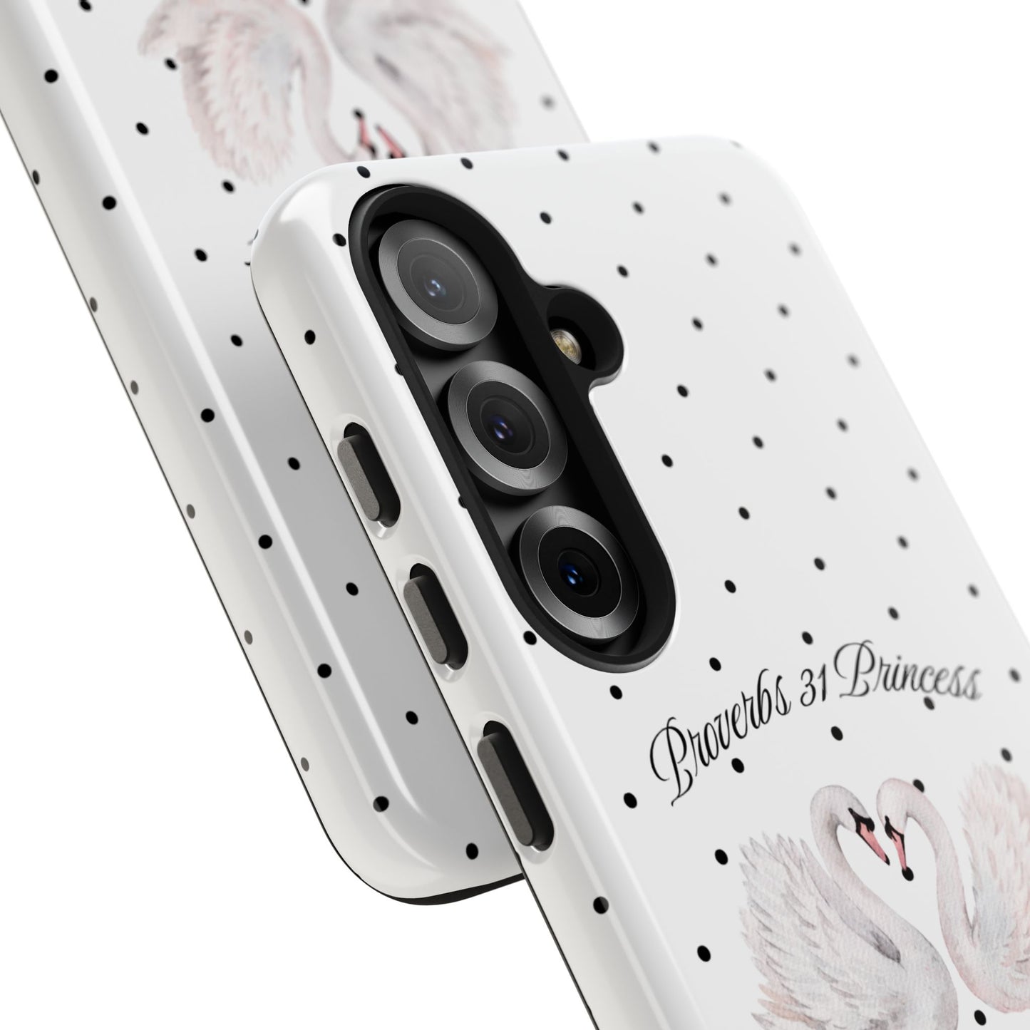 White Polka Dot Swan