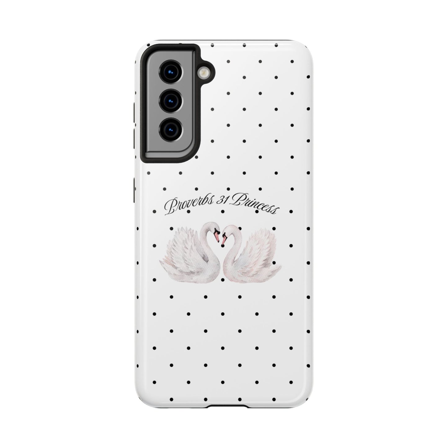 White Polka Dot Swan