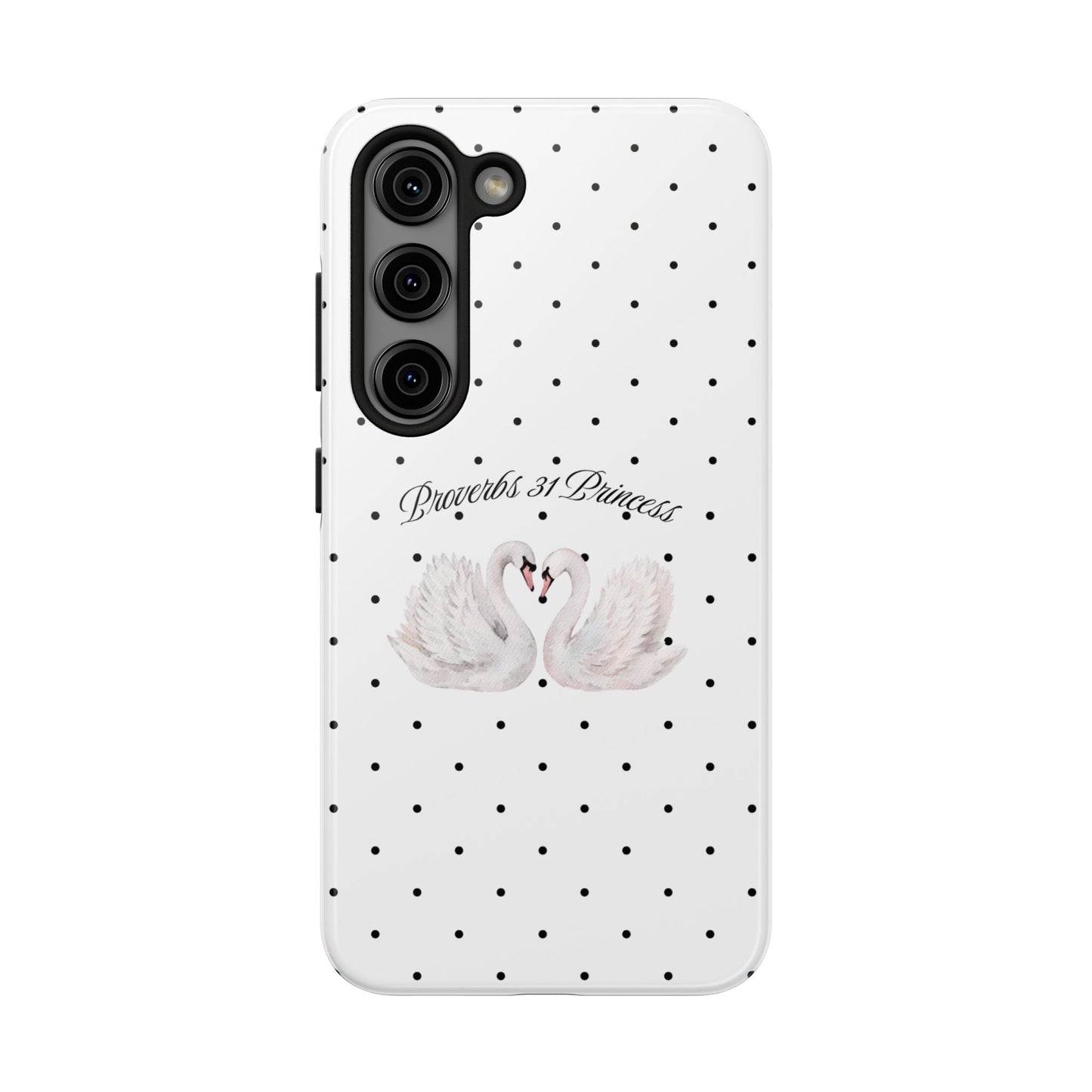 White Polka Dot Swan