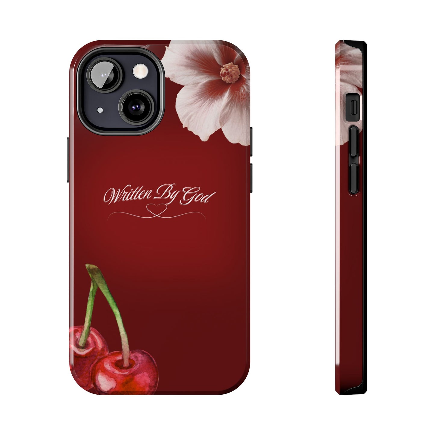 Burgundy Written by God case