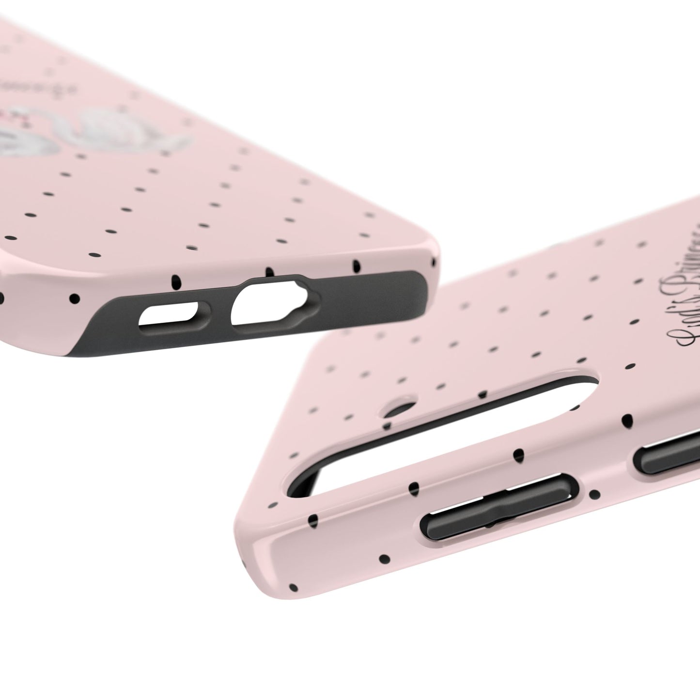 Pink / Black God's Princess Pink Swan Case