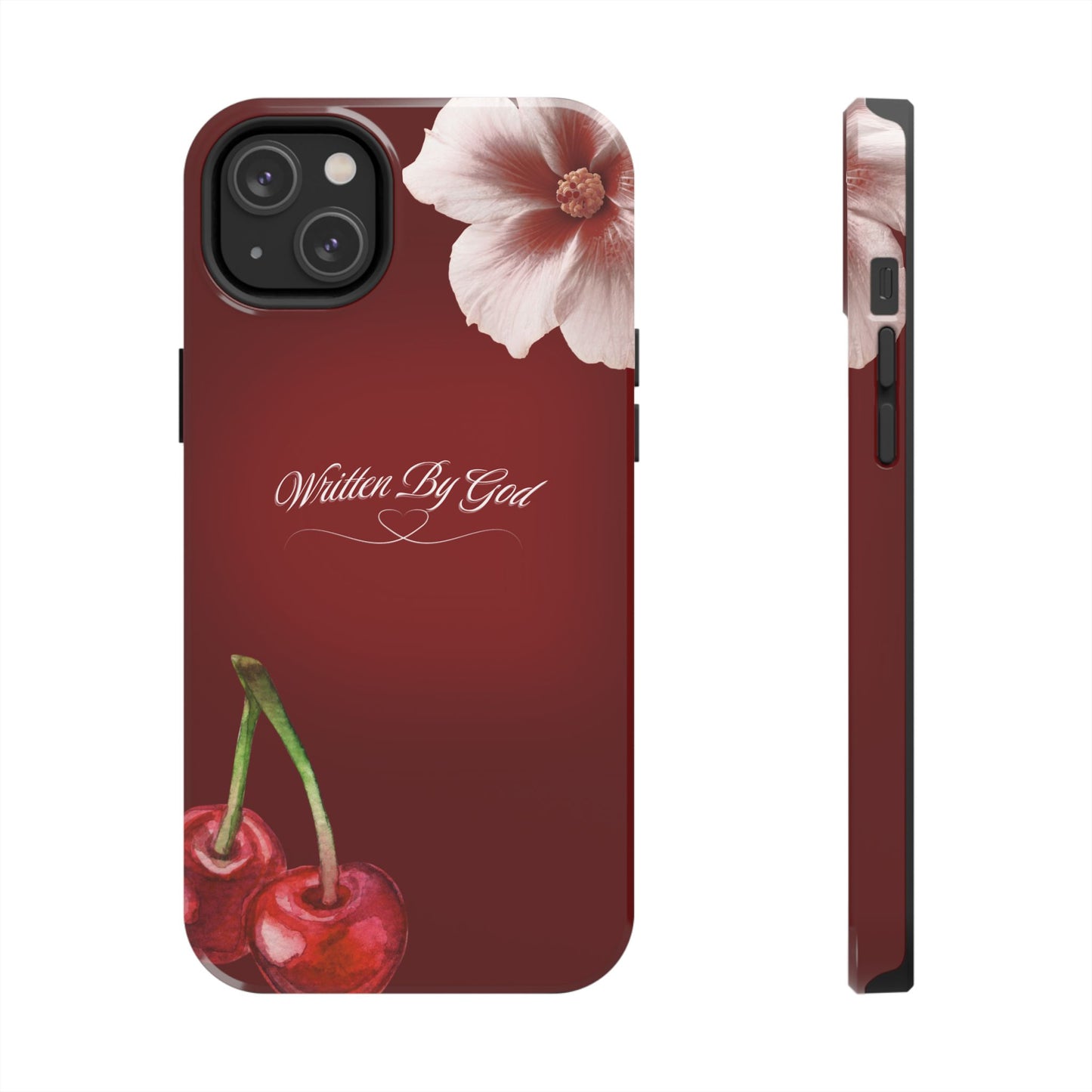 Burgundy Written by God case