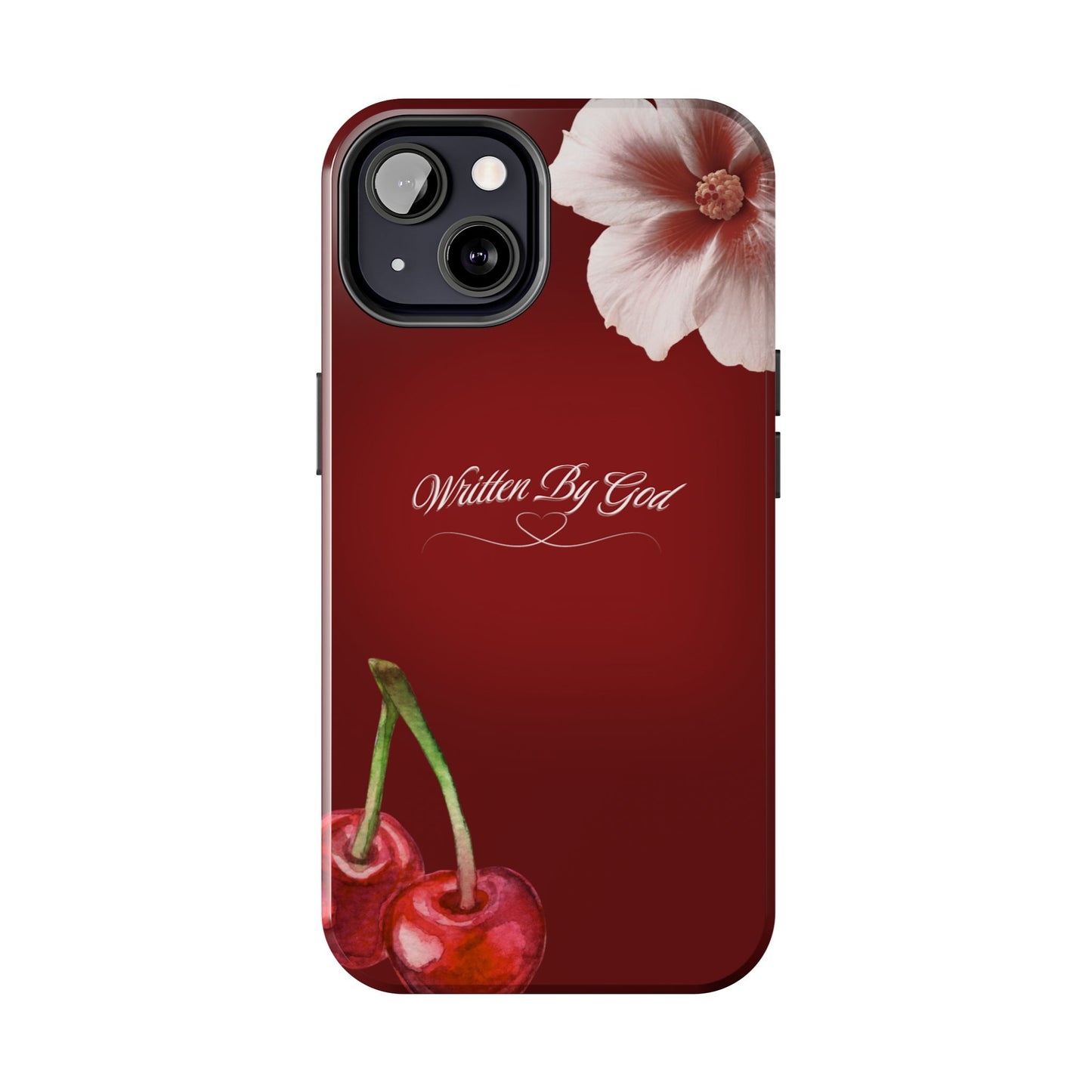Burgundy Written by God case