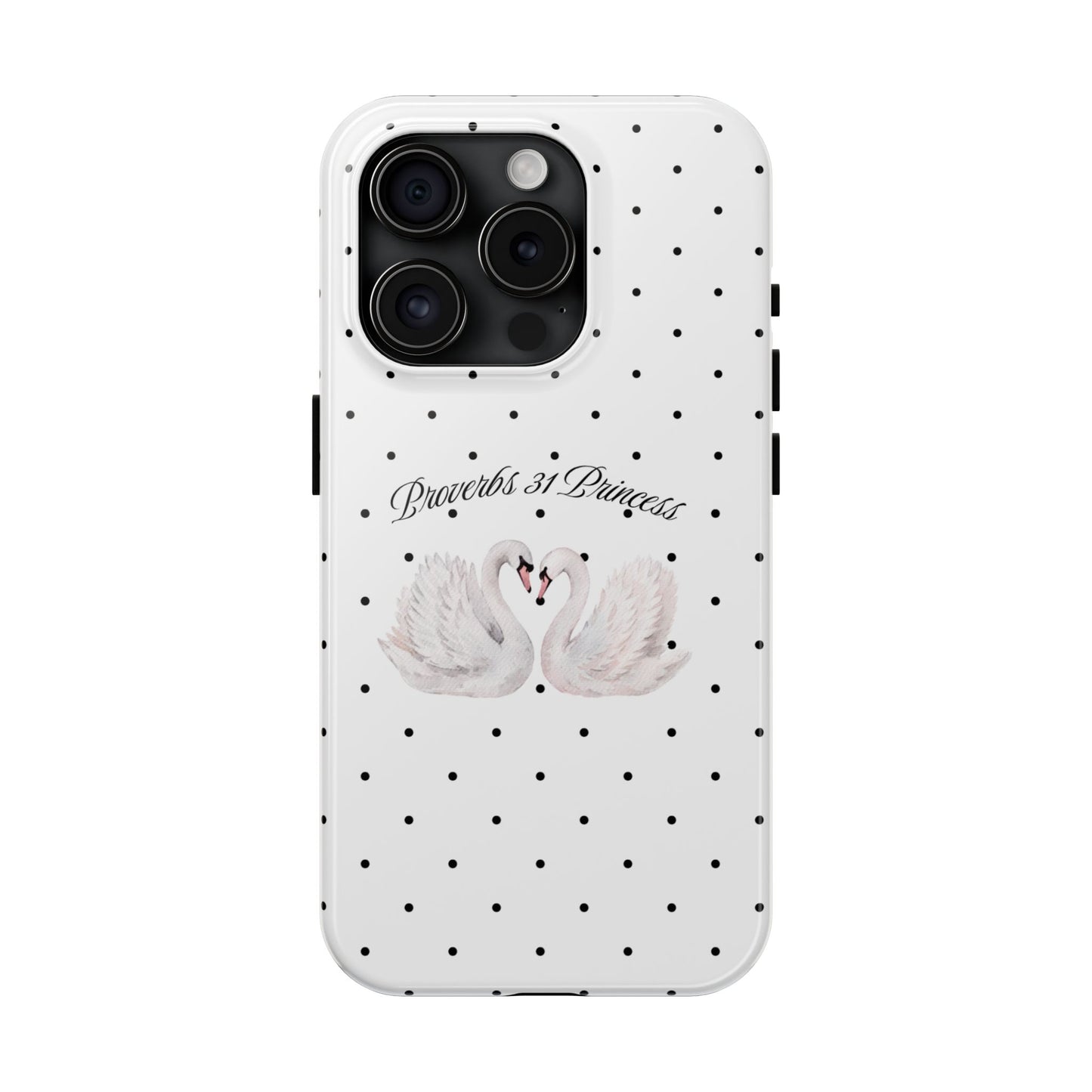 White Polka Dot Swan