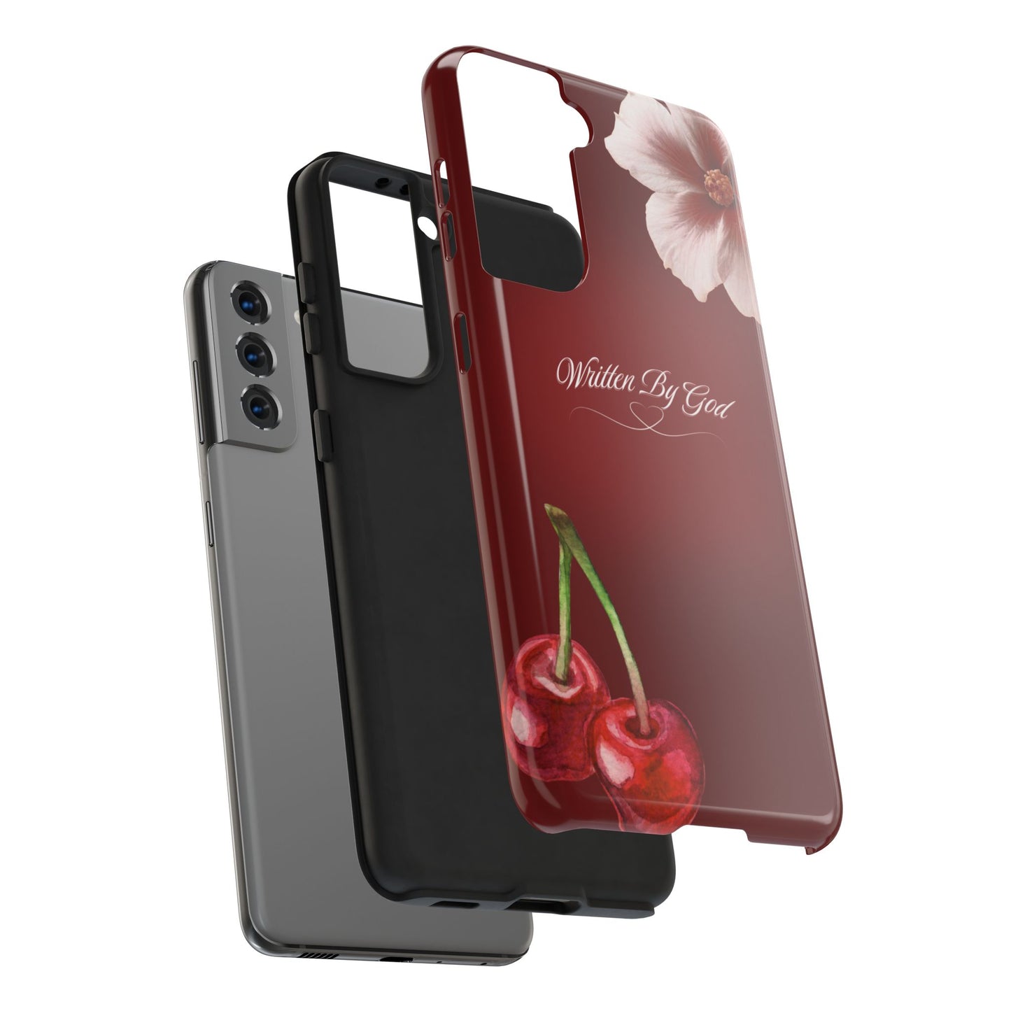 Burgundy Written by God case