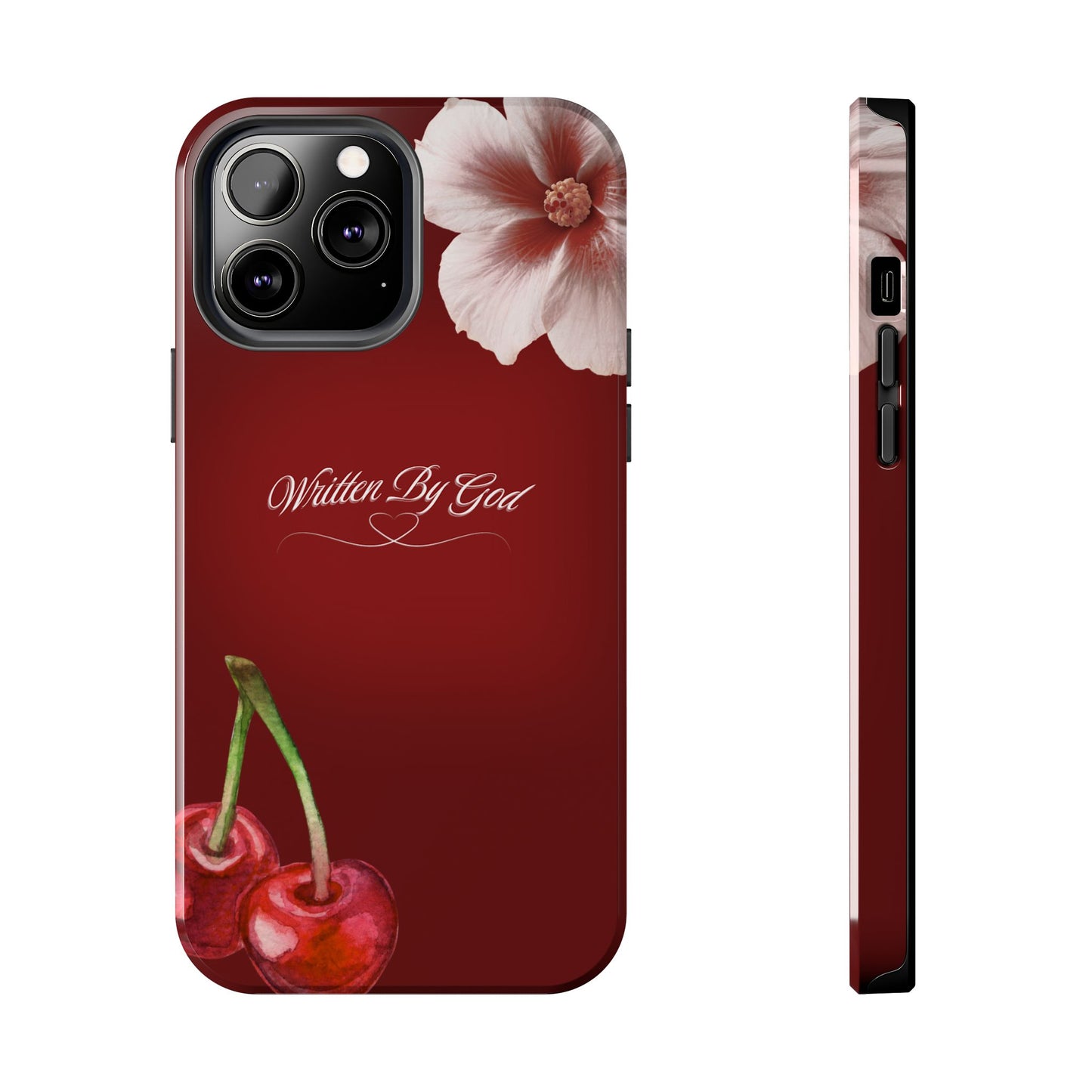 Burgundy Written by God case