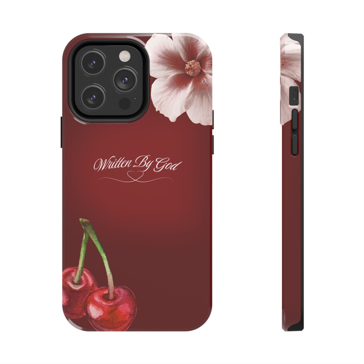 Burgundy Written by God case
