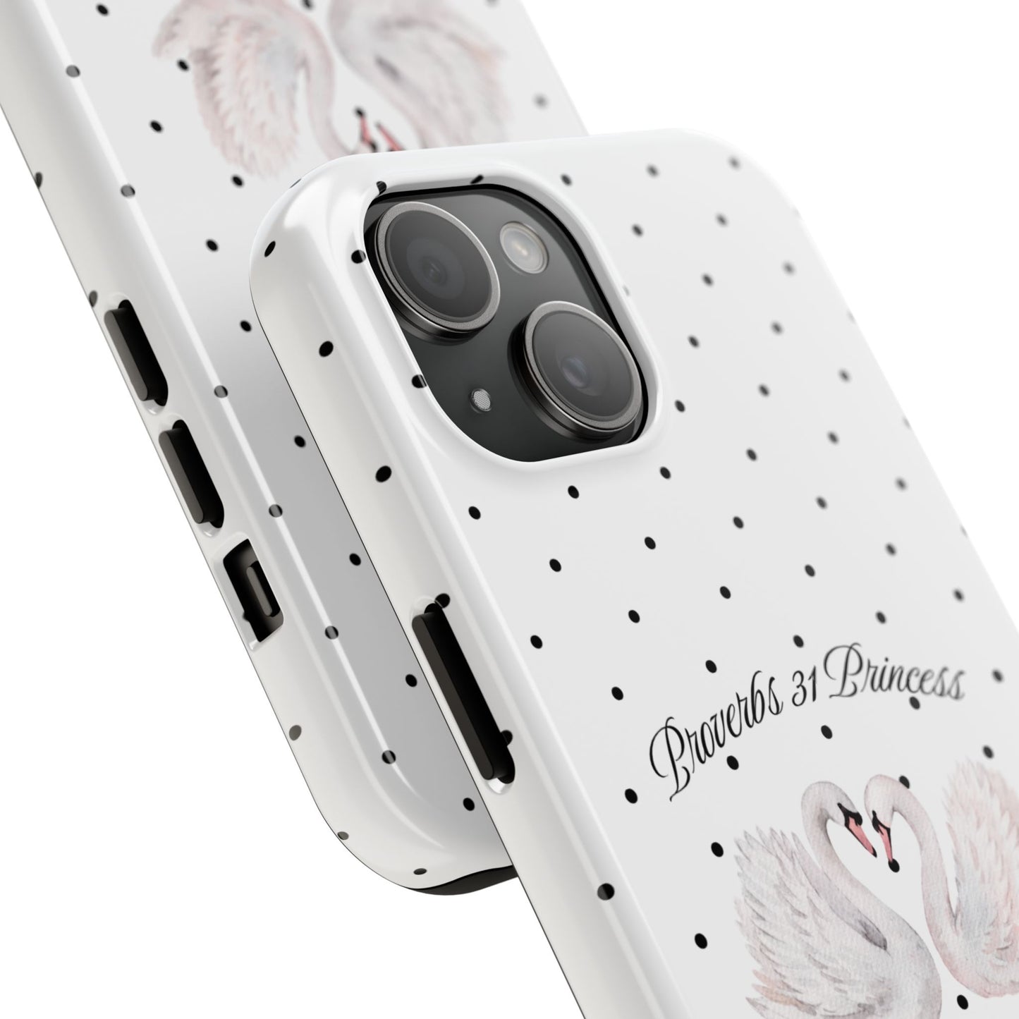White Polka Dot Swan