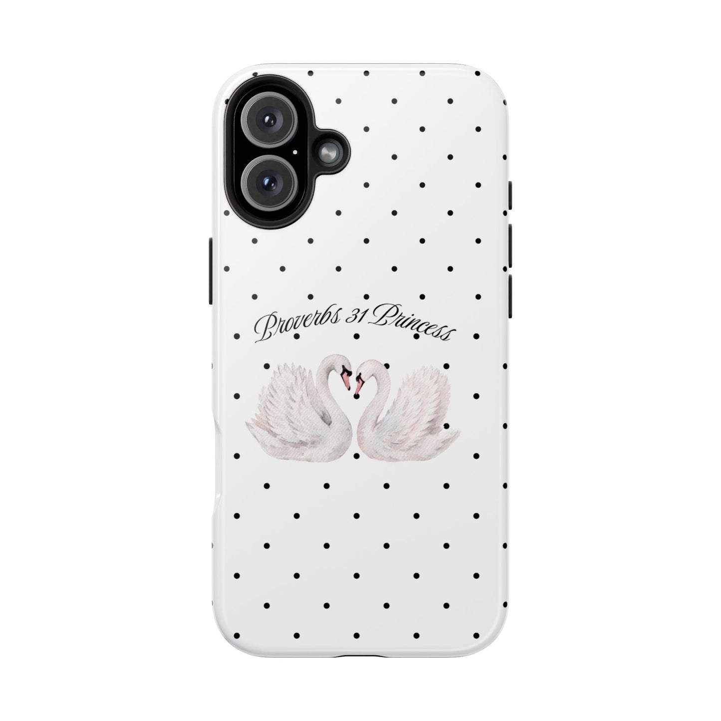 White Polka Dot Swan