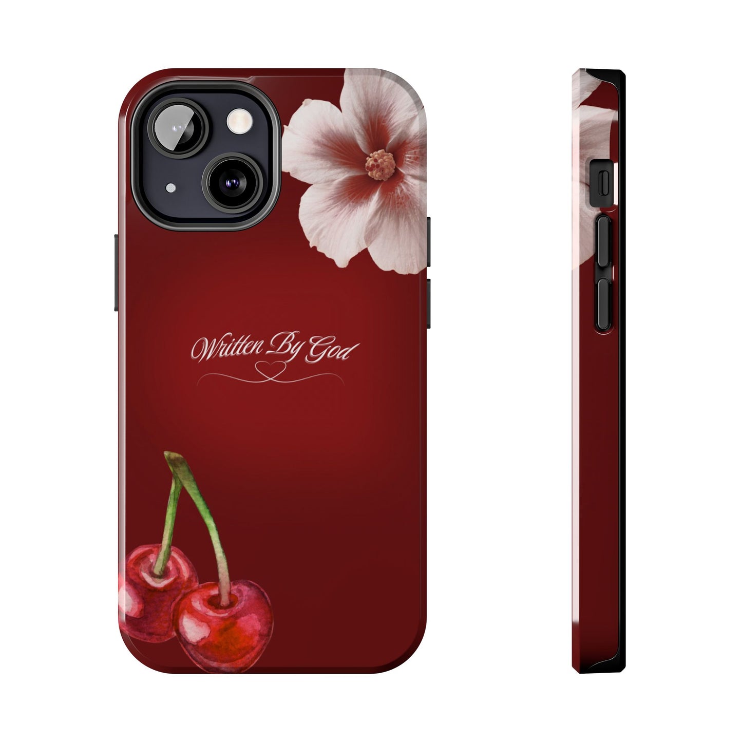 Burgundy Written by God case